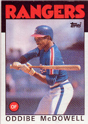1986 Topps Baseball Cards      480     Oddibe McDowell